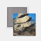 The Balancing Rocks, Harare, Zimbabwe rock formati Magneet (Voorkant / Achterkant)