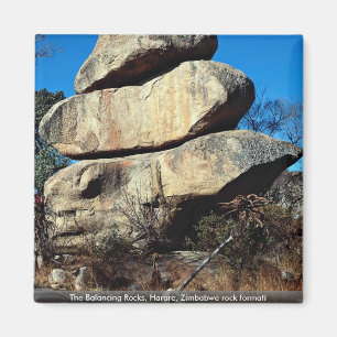 The Balancing Rocks, Harare, Zimbabwe rock formati Magneet