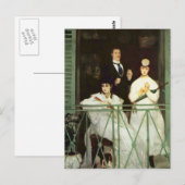 The Balcony - Edouard Manet Briefkaart (Voorkant / Achterkant)