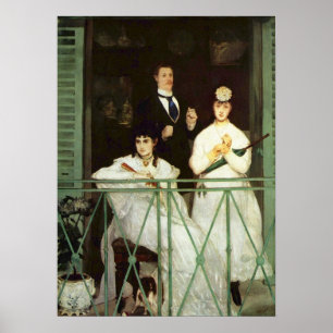 The Balcony - Edouard Manet Poster