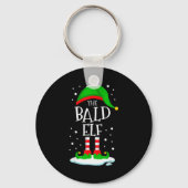 The Bald Elf Christmas Family Matching Xmas Group Sleutelhanger (Voorkant)