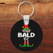 The Bald Elf Family Christmas Pajama Party  Sleutelhanger (Voorkant)