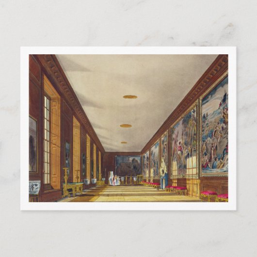 The Ball Room, Hampton Court, uit 'The History of Briefkaart (Voorkant)
