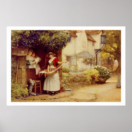 The Ballad Seller, 1902 (olie aan boord) Poster (Voorkant)