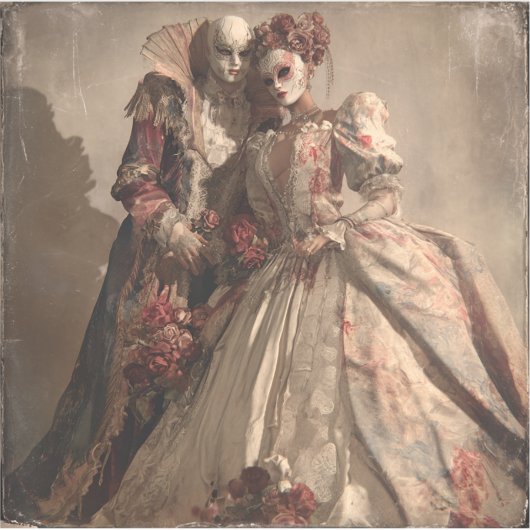 The Ballade of Her Bones — Gothic Fine Art Sticker (Voorkant)