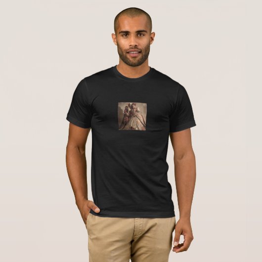 The Ballade of Her Bones — Gothic Fine Art T-Shirt (Voorkant volledig)