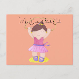 The Ballerina Jumping Rope Briefkaart