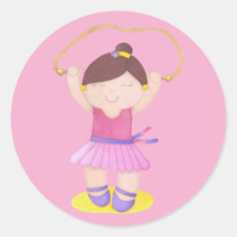 The Ballerina Jumping Rope Ronde Sticker