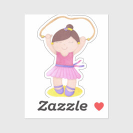 The Ballerina Jumping Rope Sticker