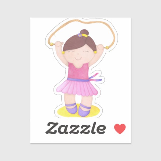 The Ballerina Jumping Rope Sticker (Vel)