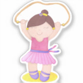 The Ballerina Jumping Rope Sticker (Voorkant)
