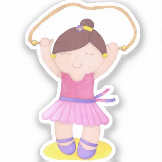 The Ballerina Jumping Rope Sticker (Voorkant)