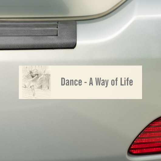 The Ballet Dancer, Toulouse-Lautrec Bumpersticker (Op auto)