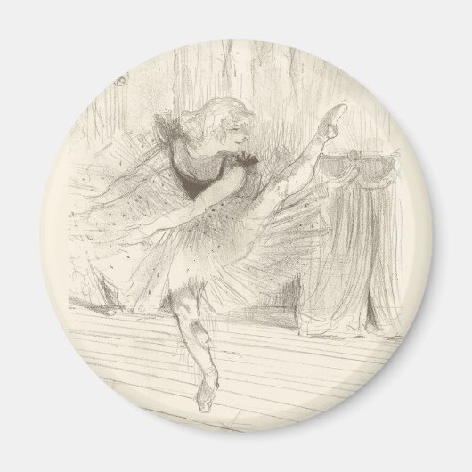 The Ballet Dancer, Toulouse-Lautrec Magneet (Voorkant)