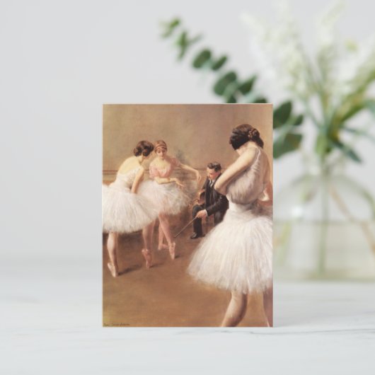 The Ballet Lesson Pierre Carrier-Belleuse Briefkaart (Staand voorkant)