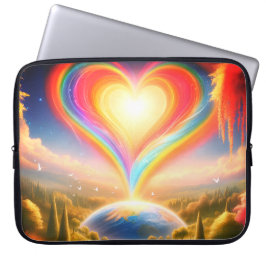 The Balloon of Love All Over Earth Electronics Bag Laptop Sleeve