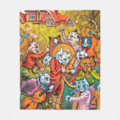 The Band Plays, Louis Wain Fleece Deken (Voorkant)