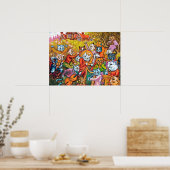 The Band Plays, Louis Wain Poster (Keuken)