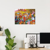 The Band Plays, Louis Wain Poster (Thuiskantoor)