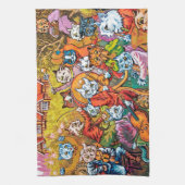 The Band Plays, Louis Wain Theedoek (Verticaal)