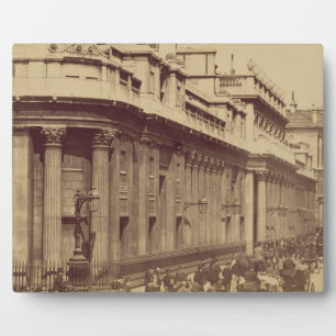 The Bank of England, Londen, c.1880 (sepia foto) Fotoplaat
