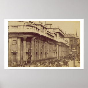 The Bank of England, Londen, c.1880 (sepia foto) Poster