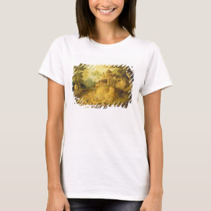 The Banks of the Ganges, c.1820-30 (olie op canvas T-shirt