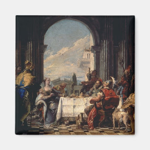 The Banquet of Anthony and Cleopatra, c.1744 (oil) Magneet