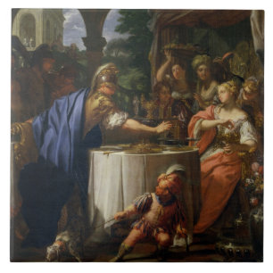 The Banquet of Mark Anthony (83-30 BC) en Cleopat Tegeltje