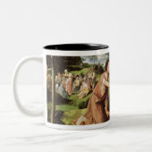 The Baptism of Christus, c.1515 Tweekleurige Koffiemok (Links)