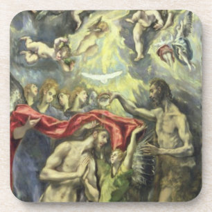 The Baptism of Christus, c.1597 (olie op canvas) Drankjes Onderzetter