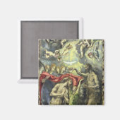 The Baptism of Christus, c.1597 (olie op canvas) Magneet (Voorkant / Achterkant)