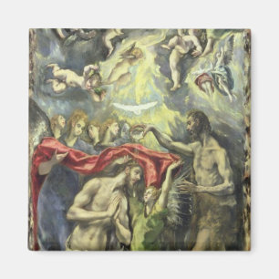 The Baptism of Christus, c.1597 (olie op canvas) Magneet