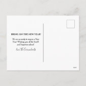 The Bar is Low Bring It On Photo New Year Postcard Feestdagenkaart (Achterkant)