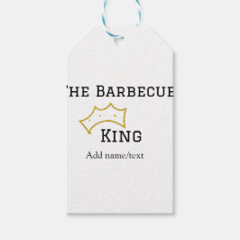 The Barbecue king crownadd name text cooking best  Cadeaulabel