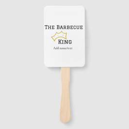 The Barbecue king crownadd name text cooking best  Handwaaier