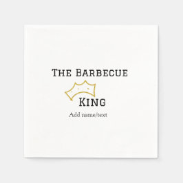 The Barbecue king crownadd name text cooking best  Servet
