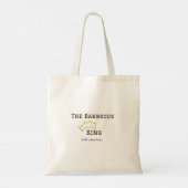 The Barbecue king crownadd name text cooking best Tote Bag (Achterkant)