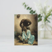 The Barber of Suez" door Leon Bonnat, 1876. Briefkaart (Staand voorkant)