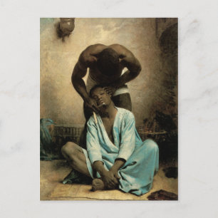 The Barber of Suez" door Leon Bonnat, 1876. Briefkaart