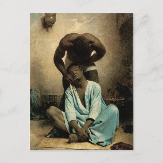 The Barber of Suez" door Leon Bonnat, 1876. Briefkaart (Voorkant)