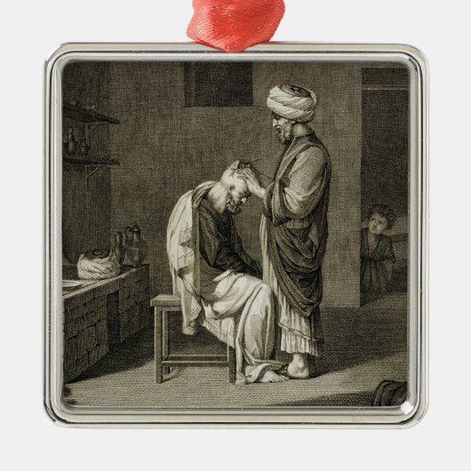 The Barber, uit boekdelen II en handelsartikelen v Metalen Ornament (Voorkant)