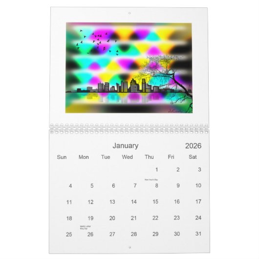 The BarCode Art van Bret daCosta Kalender (Jan 2026)