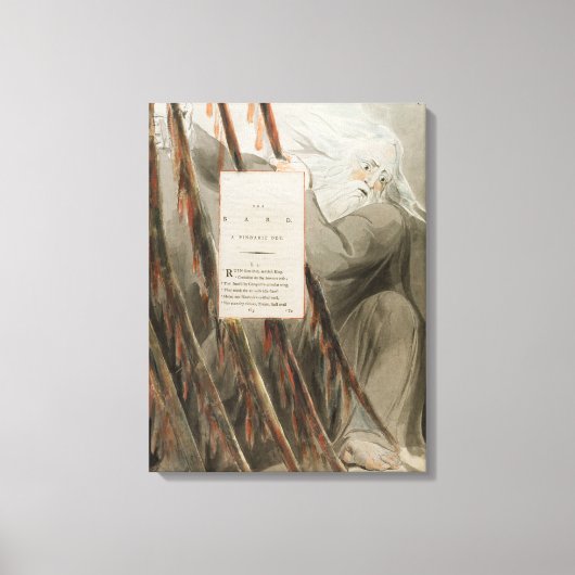 The Bard: A Pindaric Ode, uit 'The Poems of Thoma' Canvas Afdruk (Voorkant)