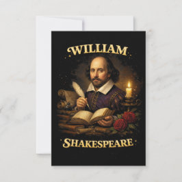 The Bard by Candlelight Bedankkaart
