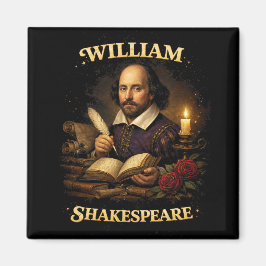 The Bard by Candlelight Magneet