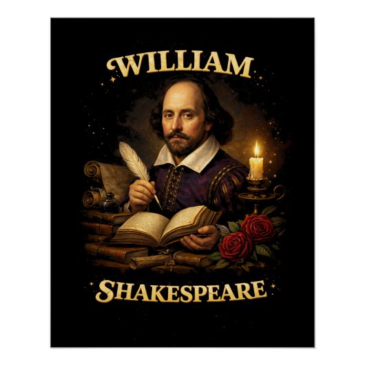 The Bard by Candlelight Perfect Poster (Voorkant)