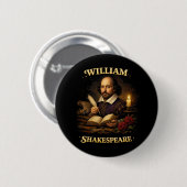The Bard by Candlelight Ronde Button 5,7 Cm (Voorkant /achterkant)
