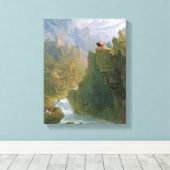 The Bard, c.1817 (olie op canvas) Canvas Afdruk (Insitu (Houten vloer))
