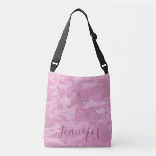 The Barrel Racer (spoelroze camo) Crossbody Tas